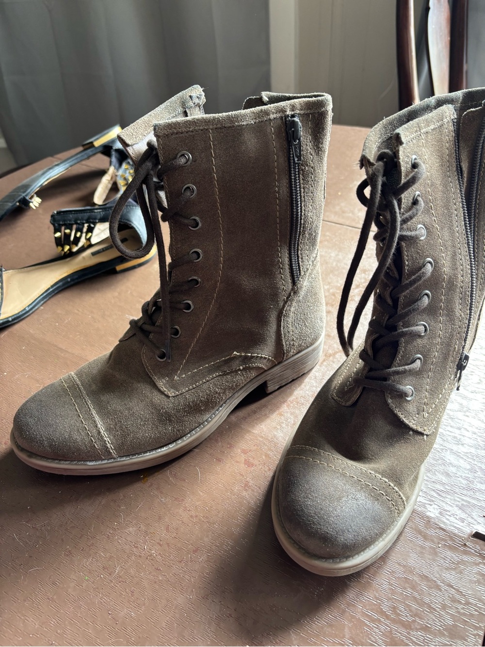 Brand new roan leather boots